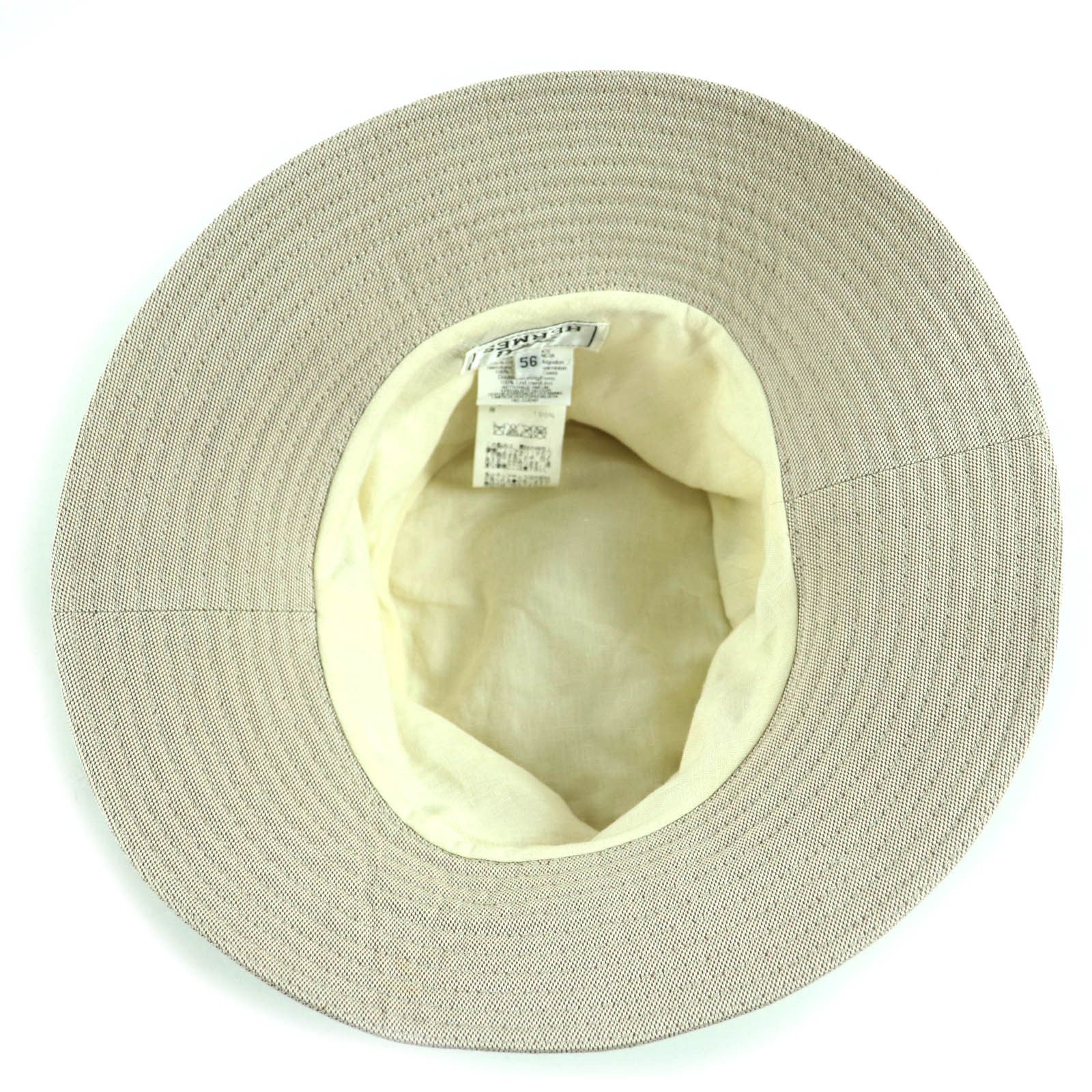Hermes Hermes Hermès Leather Cotton Bucket Hat 56 Leather Hats DUTY FREE for USA Size ONE SIZE - 6 Thumbnail