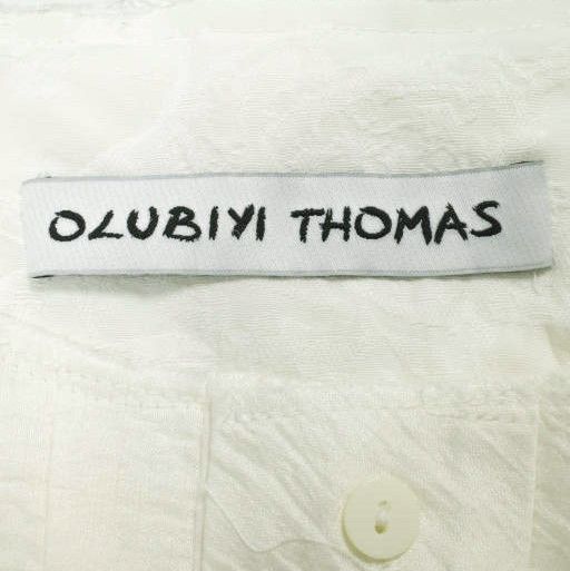 Other Other OLUBIYI THOMAS Pleated Bib Shirt Cotton Rayon Shirt Cotton Dress Shirt DUTY FREE for USA Size ONE SIZE - 4 Thumbnail