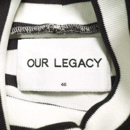 Other Other OUR LEGACY Marron White Stripe Cotton Long Sleeve T-shirt Cotton Tops 15-14-0039-076 DUTY FREE for USA Size ONE SIZE - 4 Thumbnail