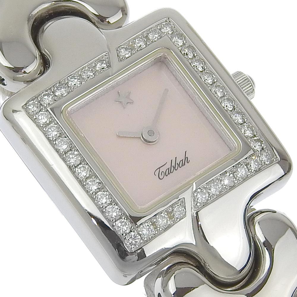 Other Other Tabbah Bezel Diamond Stainless Steel Watch Metal Quartz DUTY FREE for USA Size ONE SIZE - 3 Thumbnail