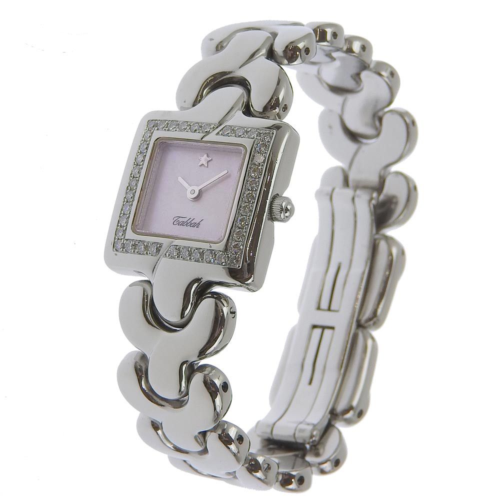 Other Other Tabbah Bezel Diamond Stainless Steel Watch Metal Quartz DUTY FREE for USA Size ONE SIZE - 2 Thumbnail