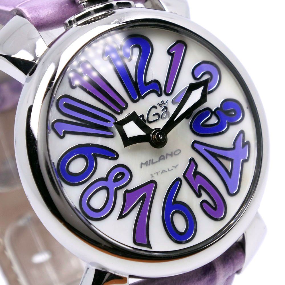 Other Other Gaga Milano Manuale 40 Stainless Steel Watch Metal Quartz DUTY FREE for USA Size ONE SIZE - 3 Thumbnail