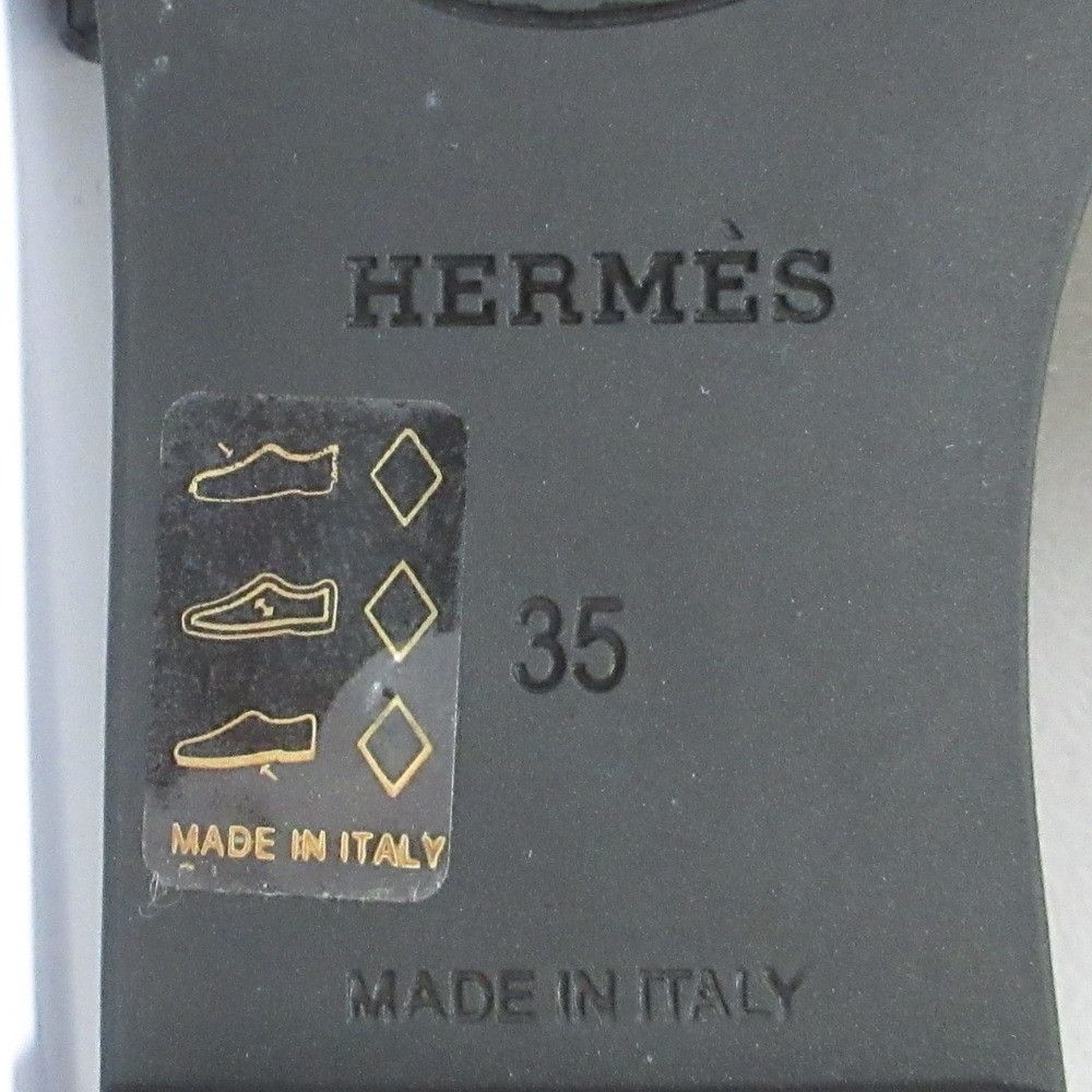 Hermes Hermes Hermès Aloha35 Flat Sandals Leather Shoes DUTY FREE for USA Size ONE SIZE - 8 Thumbnail