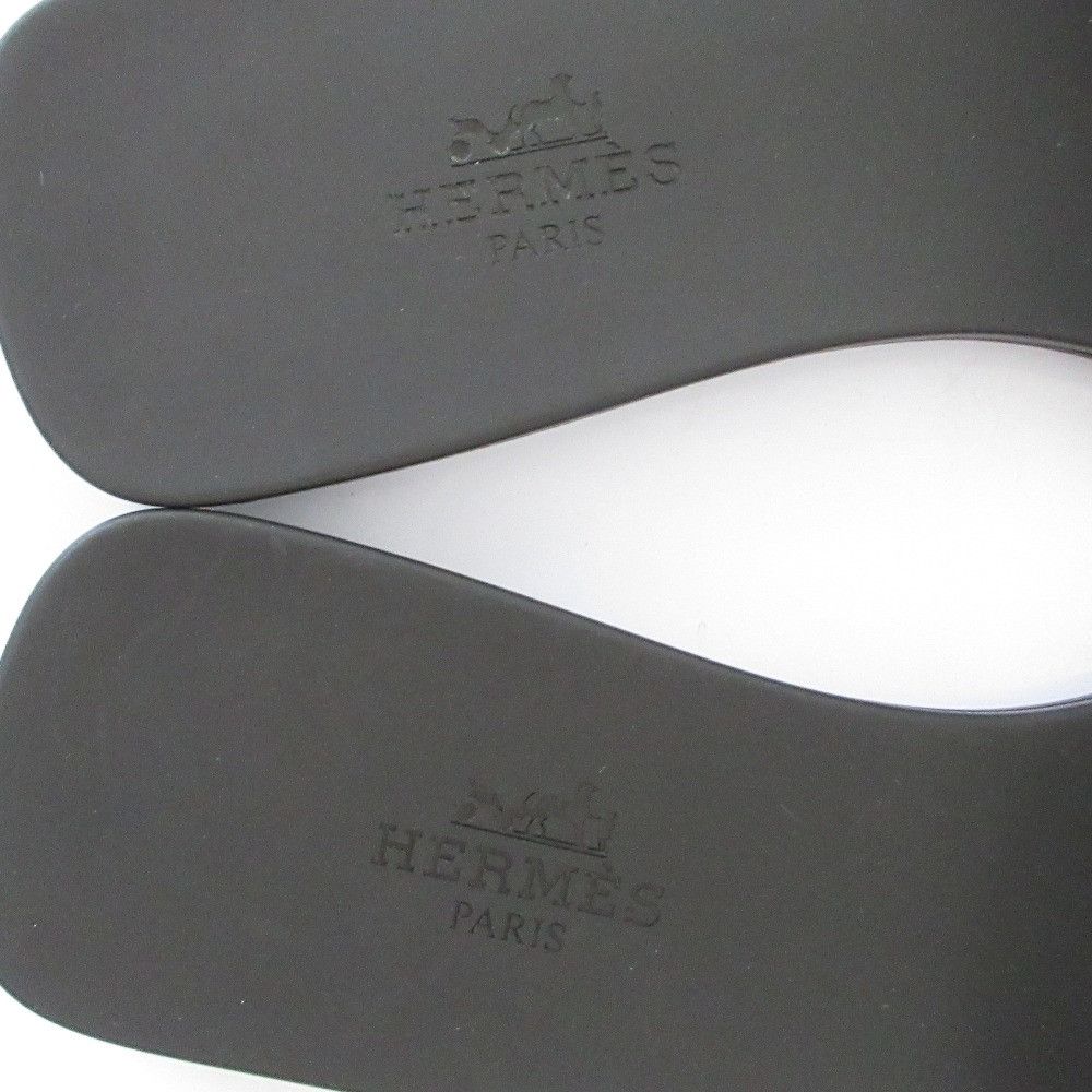 Hermes Hermes Hermès Aloha35 Flat Sandals Leather Shoes DUTY FREE for USA Size ONE SIZE - 6 Thumbnail