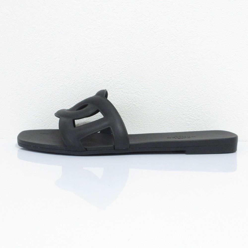 Hermes Hermes Hermès Aloha35 Flat Sandals Leather Shoes DUTY FREE for USA Size ONE SIZE - 2 Thumbnail