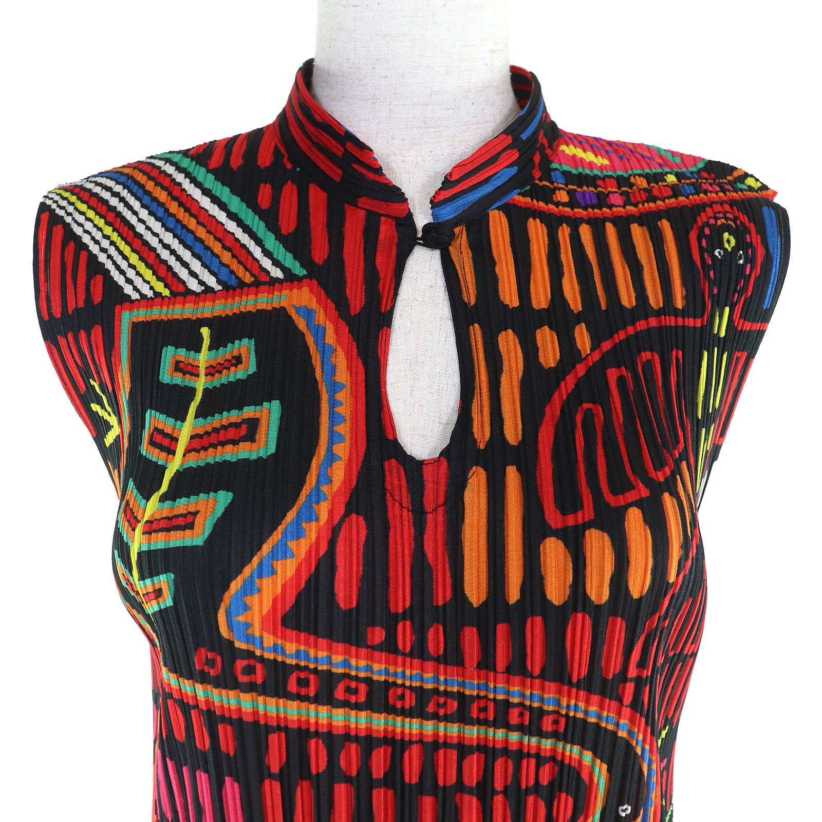 Issey Miyake Issey Miyake PLEATS PLEASE All-over print Chinese animal Dress Others Dresses PP22-JH717 DUTY FREE for USA Size ONE SIZE - 4 Thumbnail