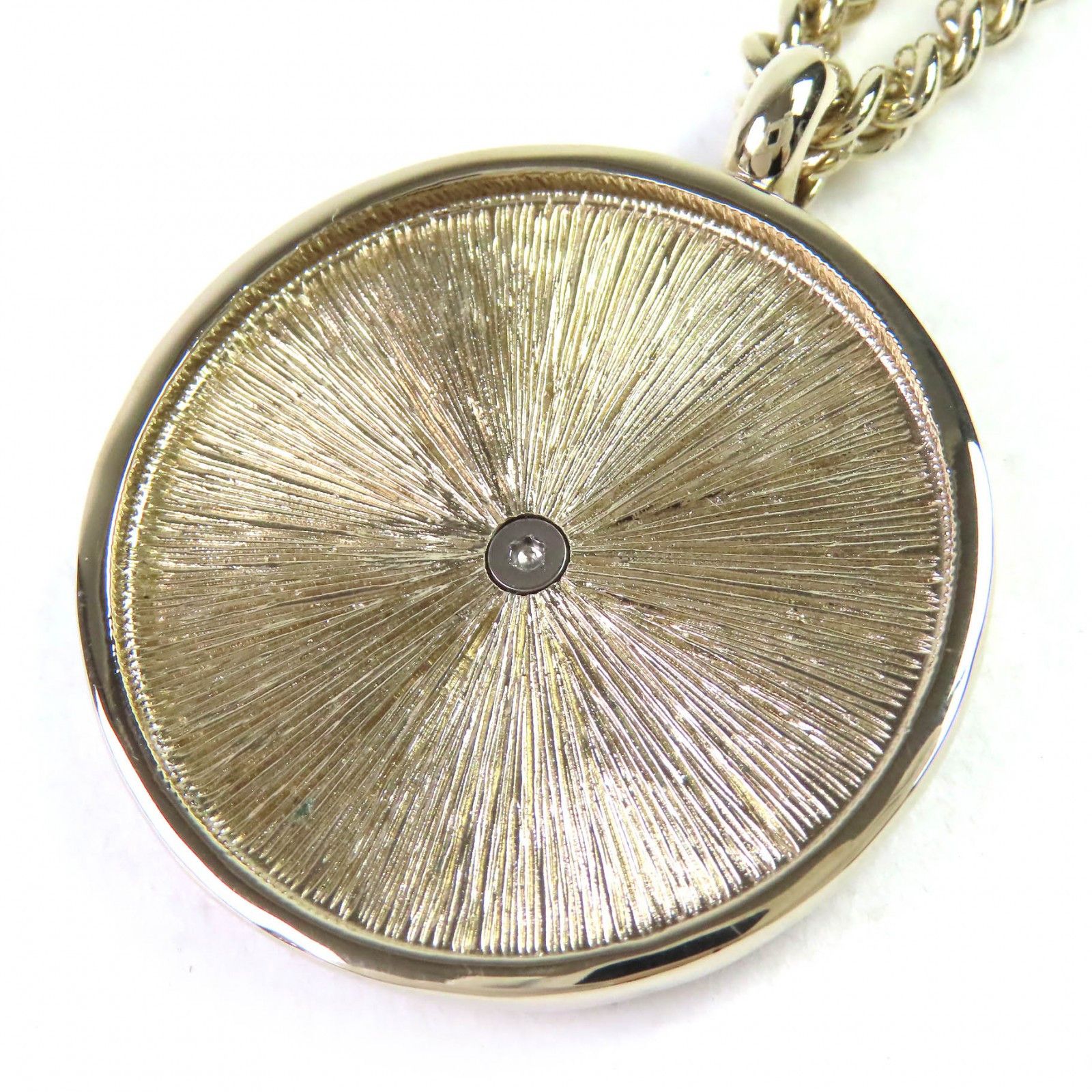 Chanel Chanel Chanel COCO Mark Rhinestone Logo Medal Necklace Metal Necklace DUTY FREE for USA Size ONE SIZE - 6 Thumbnail