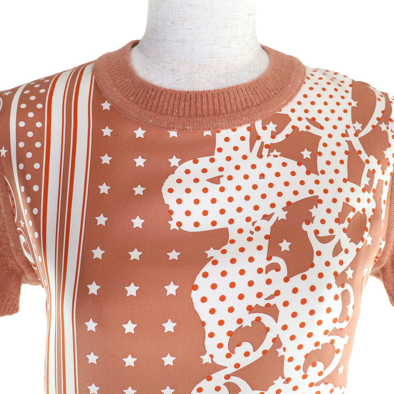 Hermes Hermes Hermès Brides de Gala Wool Silk Knit 36 Others Tops DUTY FREE for USA Size ONE SIZE - 4 Thumbnail