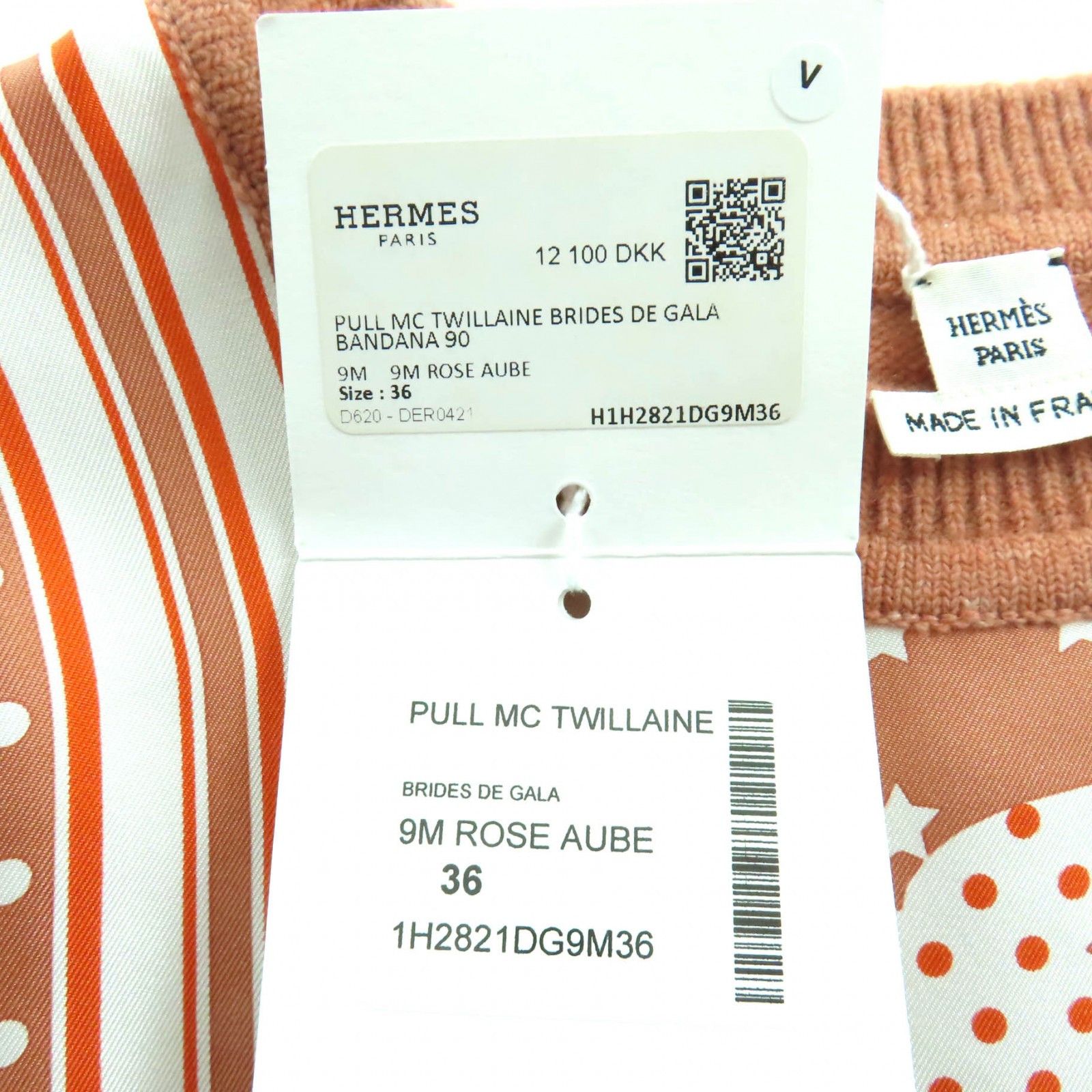 Hermes Hermes Hermès Brides de Gala Wool Silk Knit 36 Others Tops DUTY FREE for USA Size ONE SIZE - 10 Thumbnail