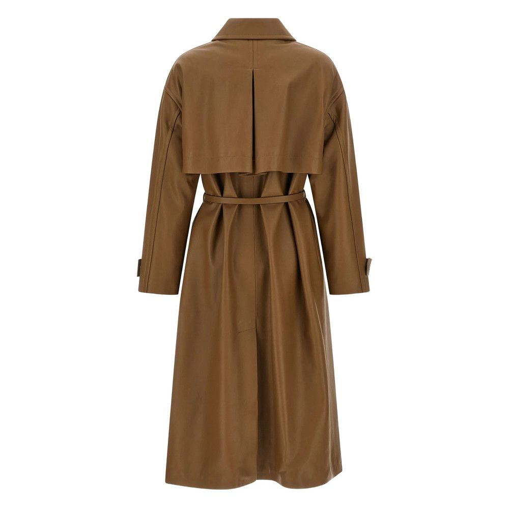 Fendi Fendi BROWN Coats - Leather Coats Size S / US 4 / IT 40 - 3 Thumbnail