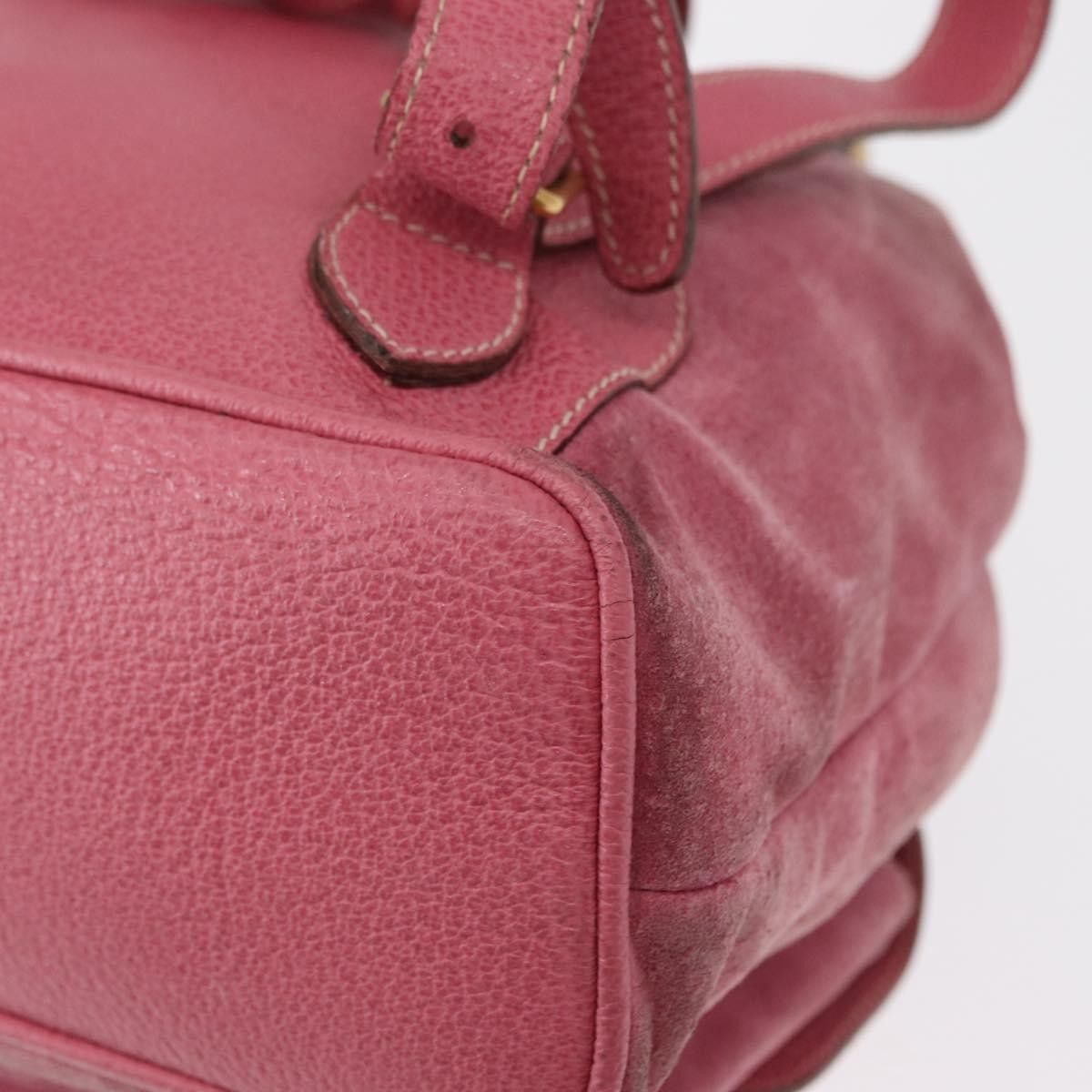 Gucci Gucci Vintage Bamboo Backpack Suede Size ONE SIZE - 12 Thumbnail