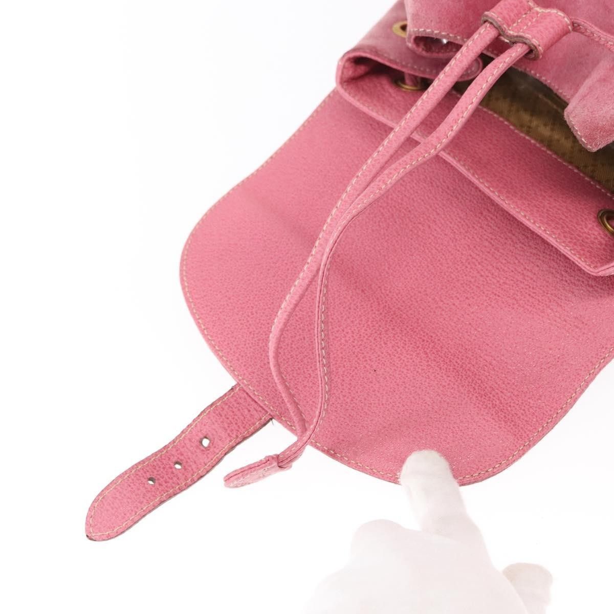Gucci Gucci Vintage Bamboo Backpack Suede Size ONE SIZE - 22 Thumbnail
