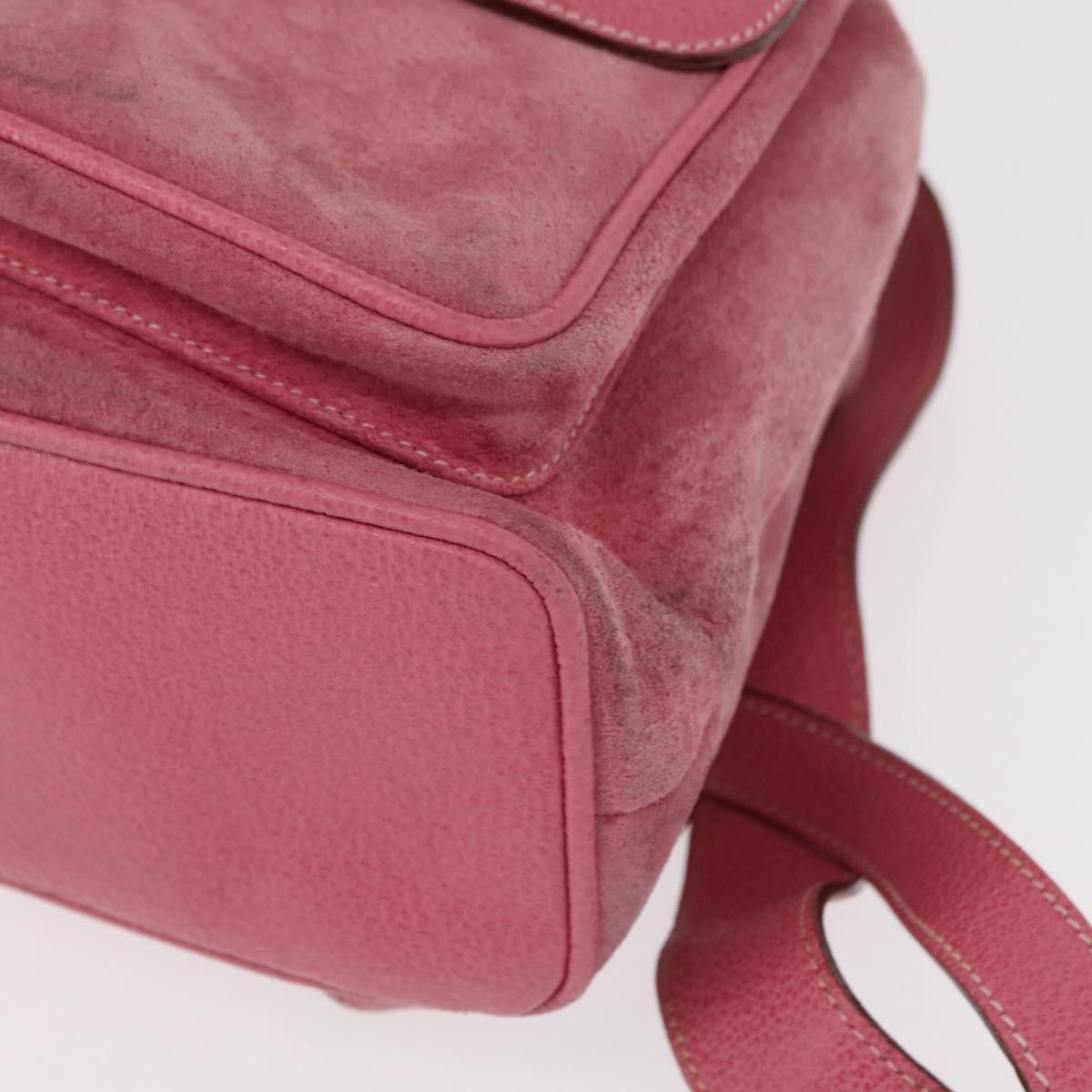 Gucci Gucci Vintage Bamboo Backpack Suede Size ONE SIZE - 10 Thumbnail