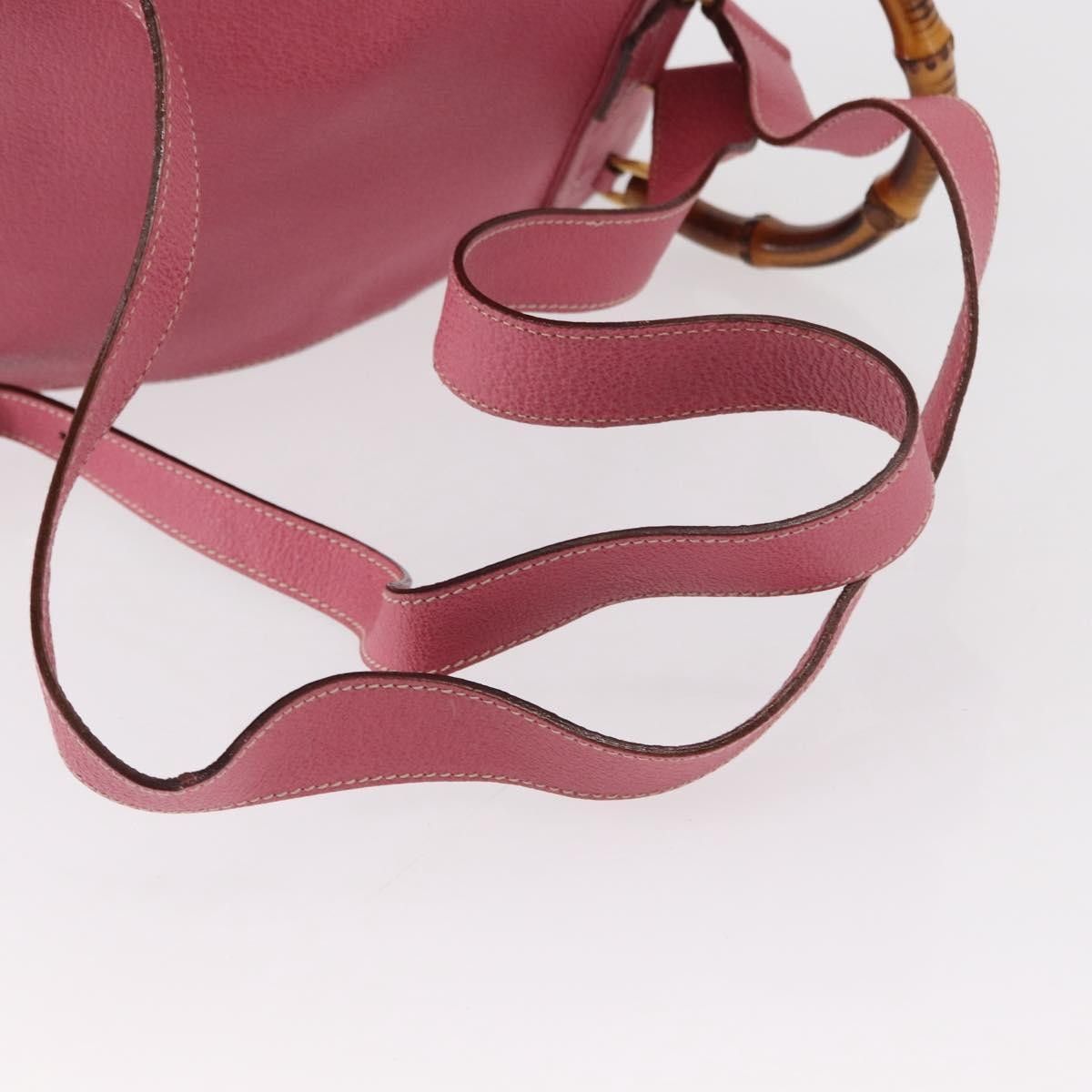 Gucci Gucci Vintage Bamboo Backpack Suede Size ONE SIZE - 8 Thumbnail