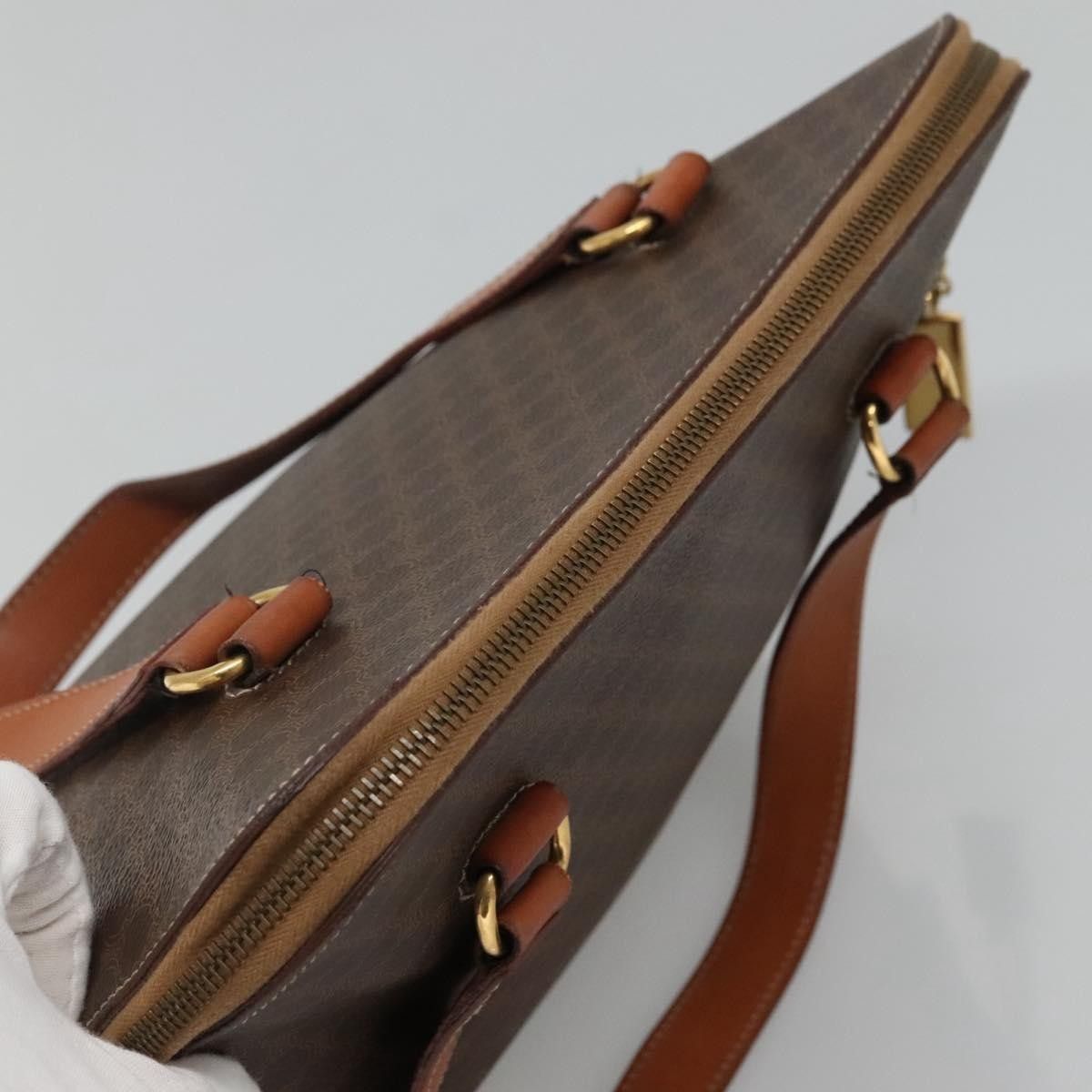 Celine Celine Vintage Macadam Handbag Canvas and Leather Size ONE SIZE - 17 Thumbnail