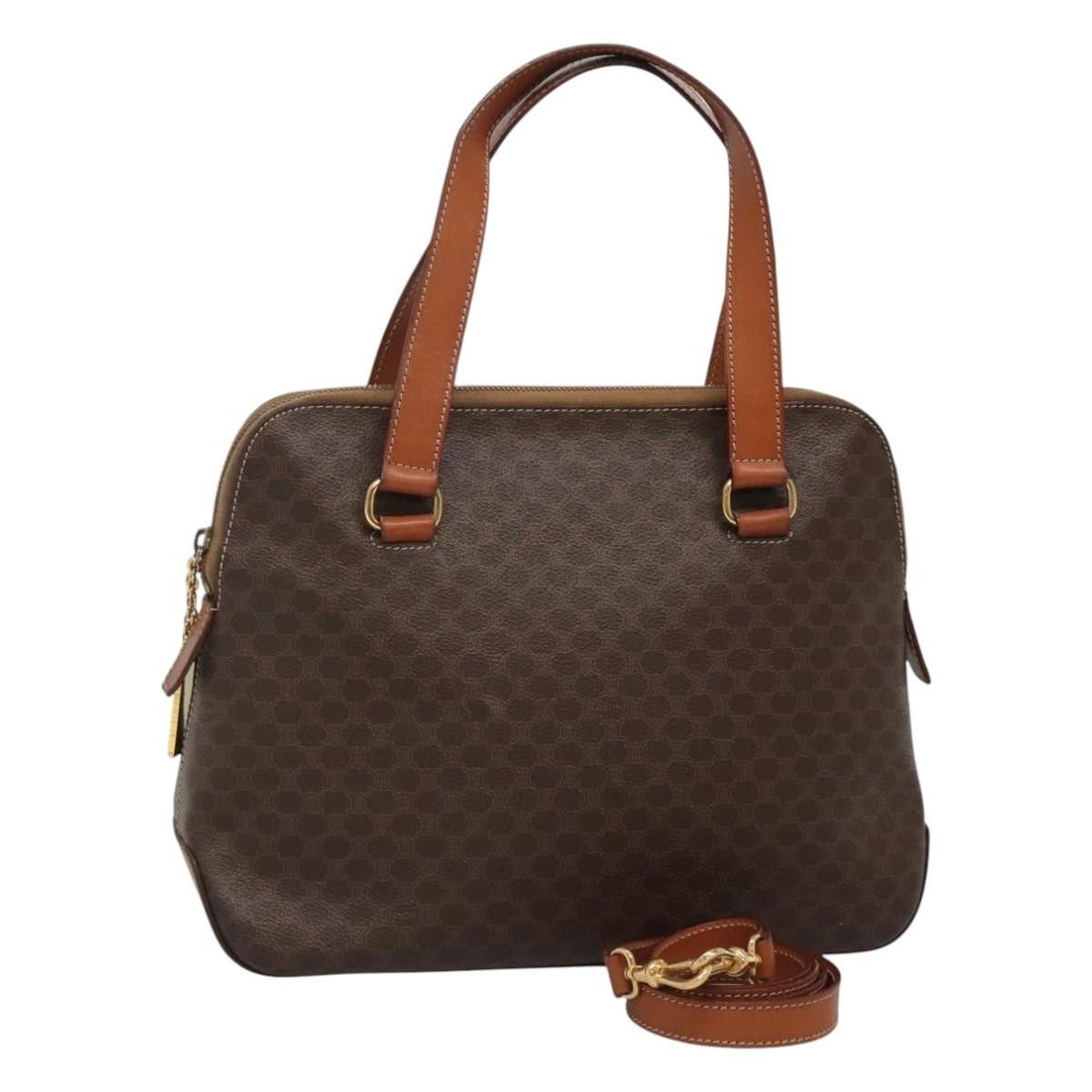 Celine Celine Vintage Macadam Handbag Canvas and Leather Size ONE SIZE - 15 Thumbnail