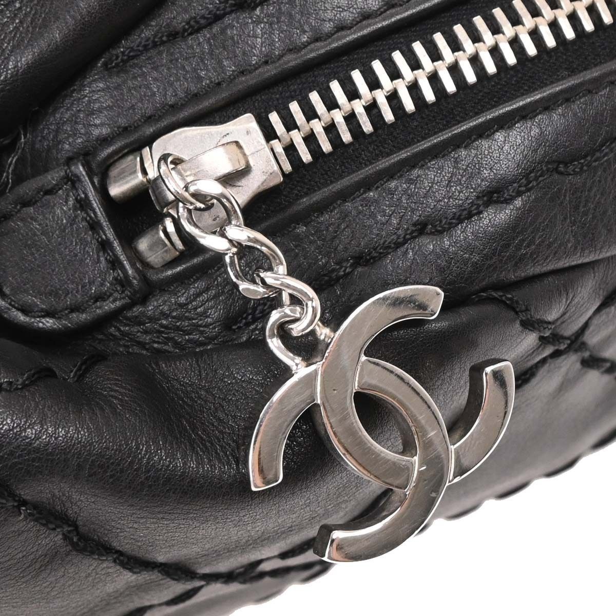 Chanel Chanel Expandable Zip Around Frame Bag Quilted Leather Size ONE SIZE - 7 Thumbnail