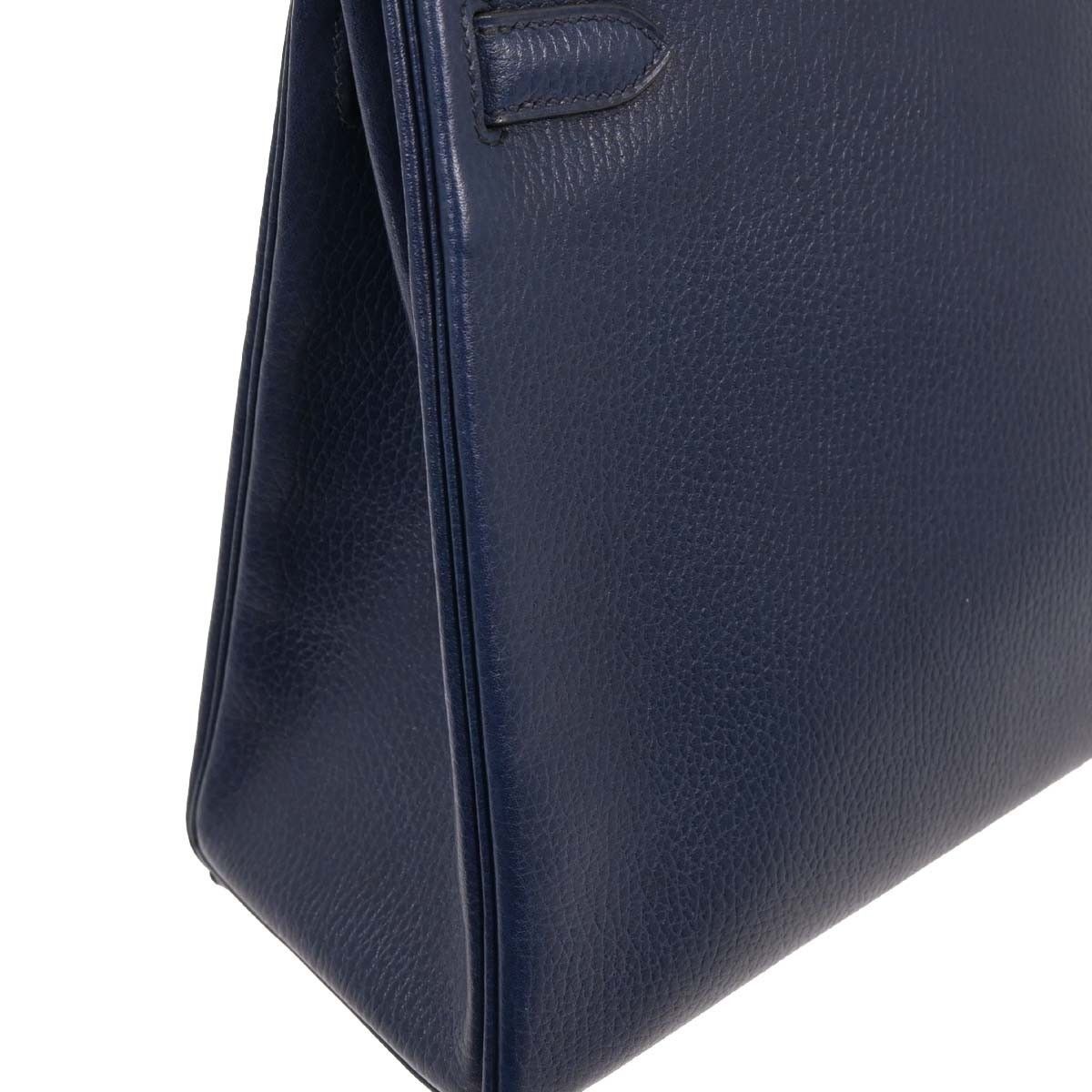 Hermes Hermes Kelly Handbag Blue Ardennes with Gold Hardware Size ONE SIZE - 7 Thumbnail