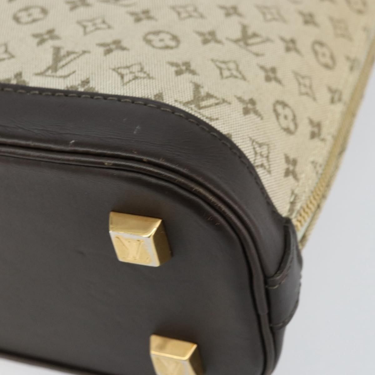 Louis Vuitton Louis Vuitton Alma Handbag Mini Lin Monogram Size ONE SIZE - 9 Thumbnail