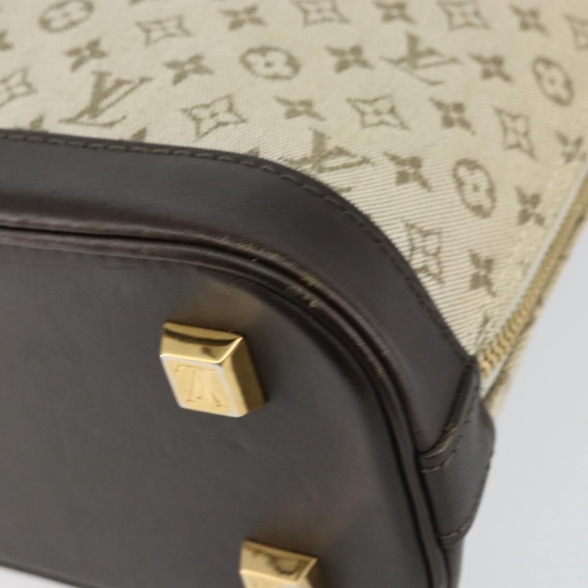 Louis Vuitton Louis Vuitton Alma Handbag Mini Lin Monogram Size ONE SIZE - 12 Thumbnail