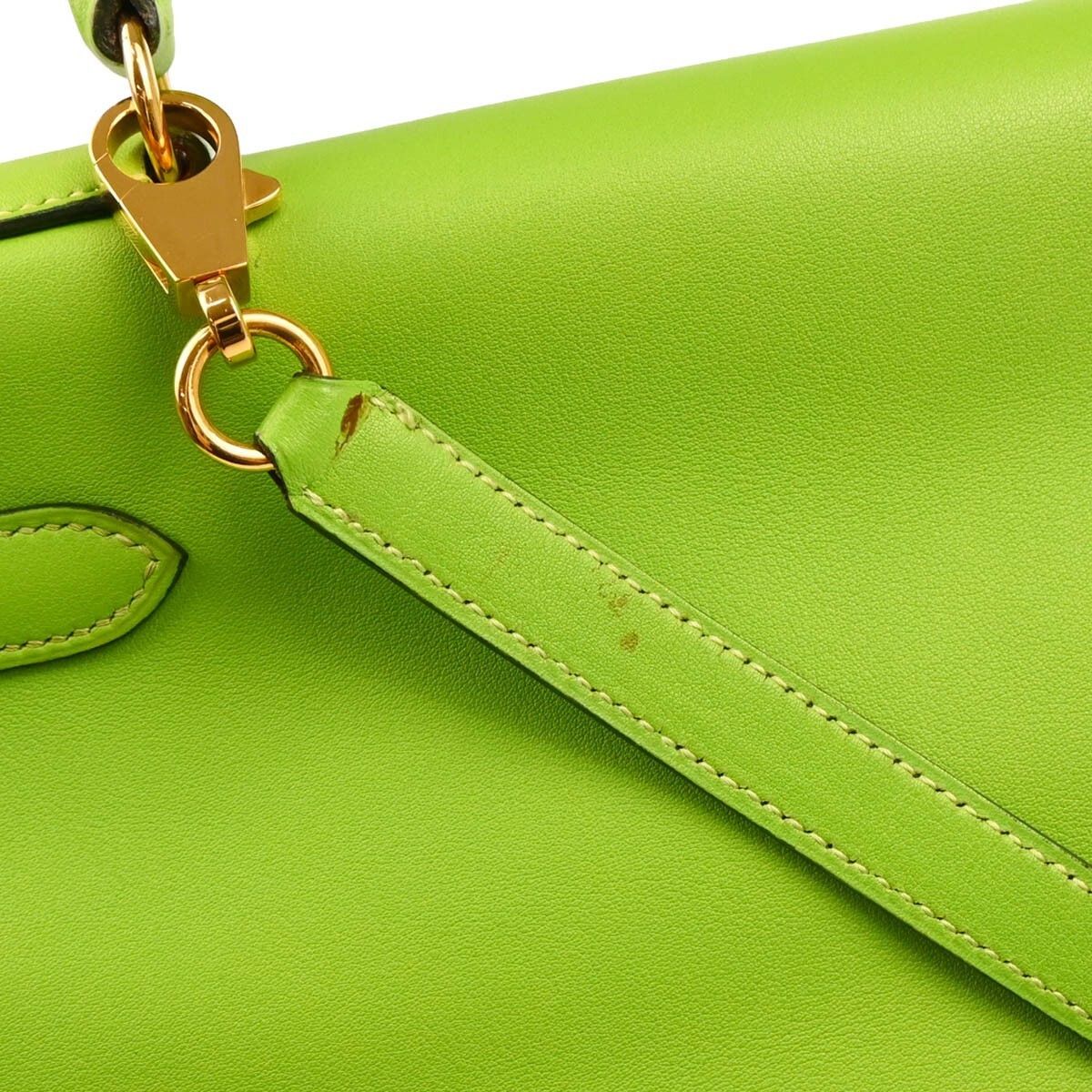 Hermes Hermes Kelly Handbag Green Gulliver with Gold Hardware Size ONE SIZE - 6 Thumbnail