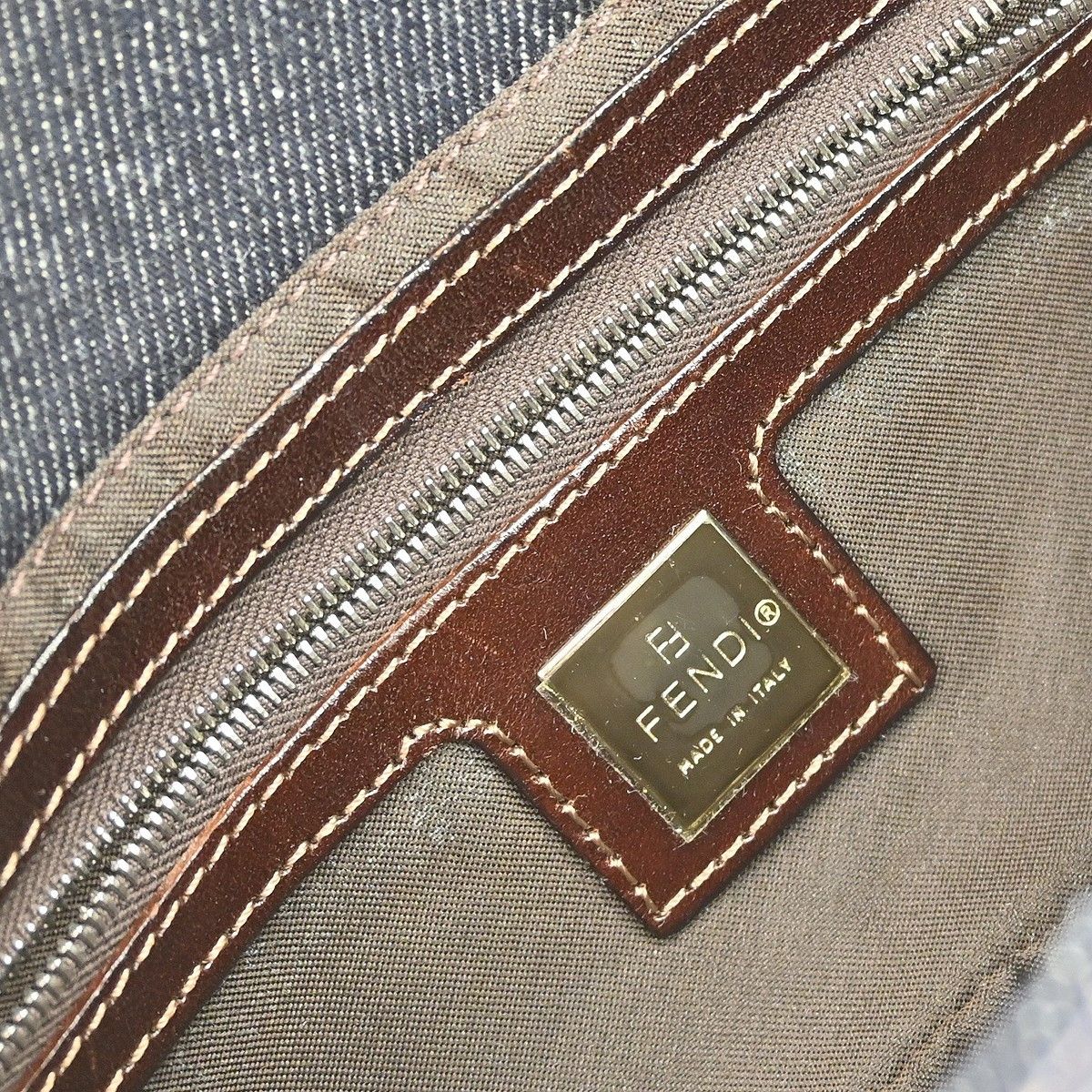 Fendi Fendi Vintage Shoulder Bag Denim Size ONE SIZE - 5 Thumbnail