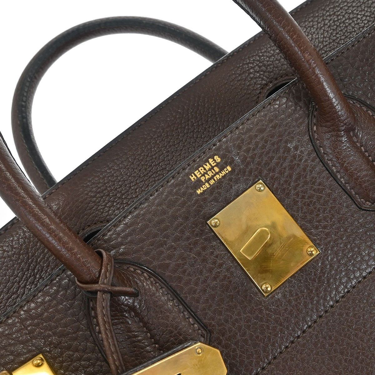 Hermes Hermes HAC Birkin Bag Brown Togo with Gold Hardware Size ONE SIZE - 10 Thumbnail