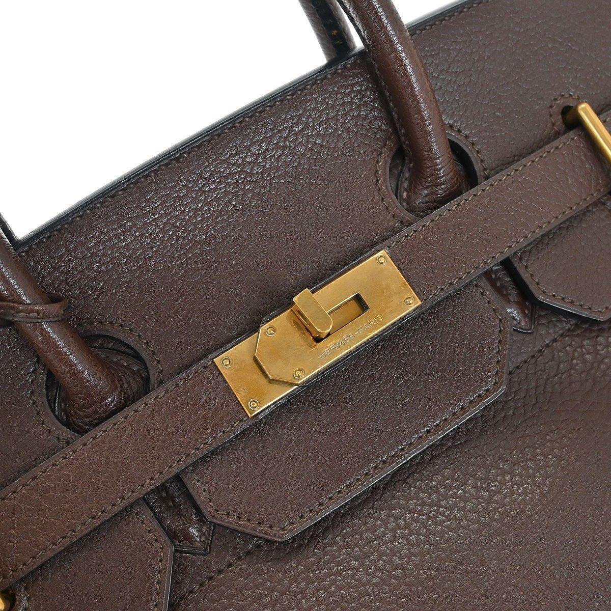 Hermes Hermes HAC Birkin Bag Brown Togo with Gold Hardware Size ONE SIZE - 8 Thumbnail
