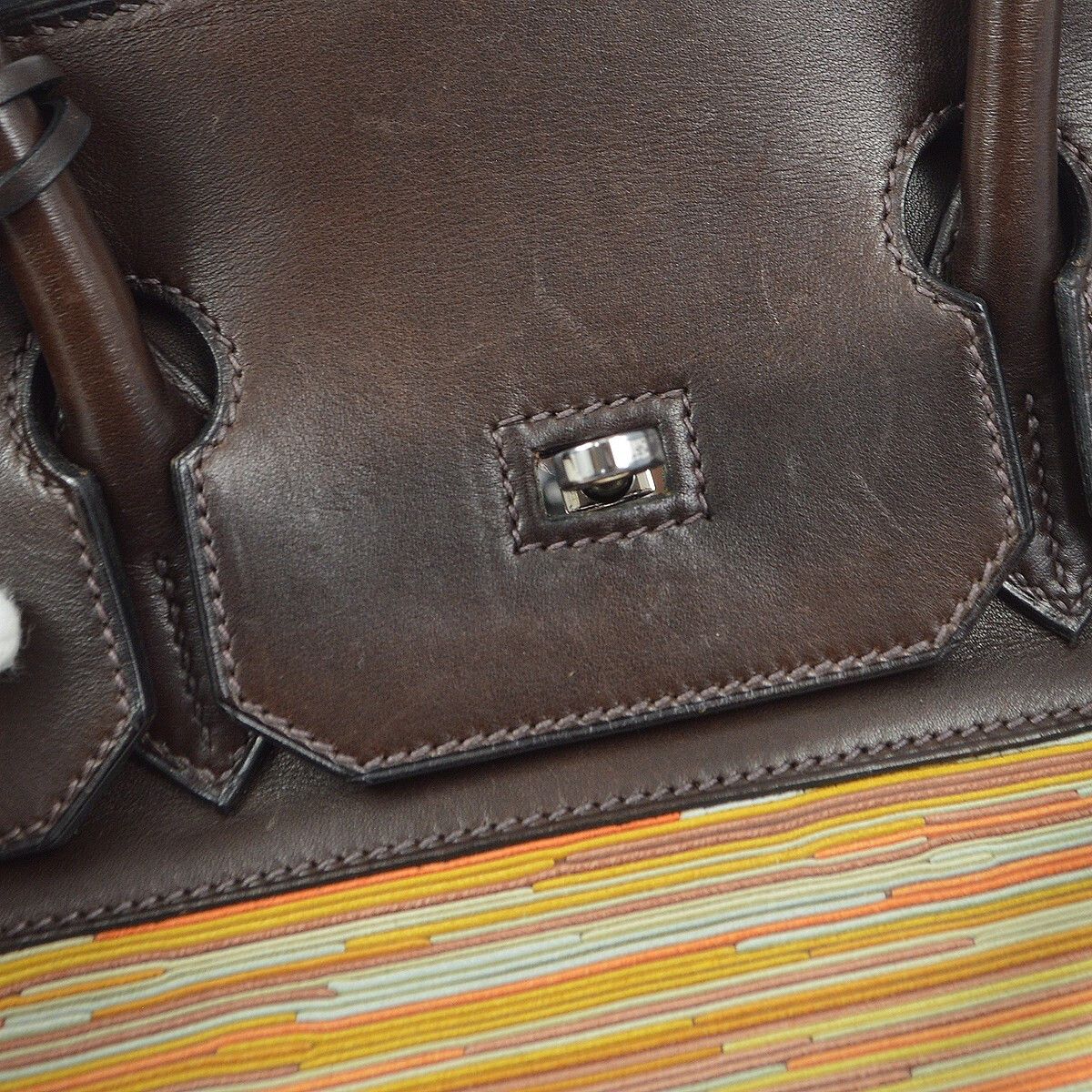 Hermes Hermes Birkin Handbag Vibrato and Box Calf Size ONE SIZE - 9 Thumbnail