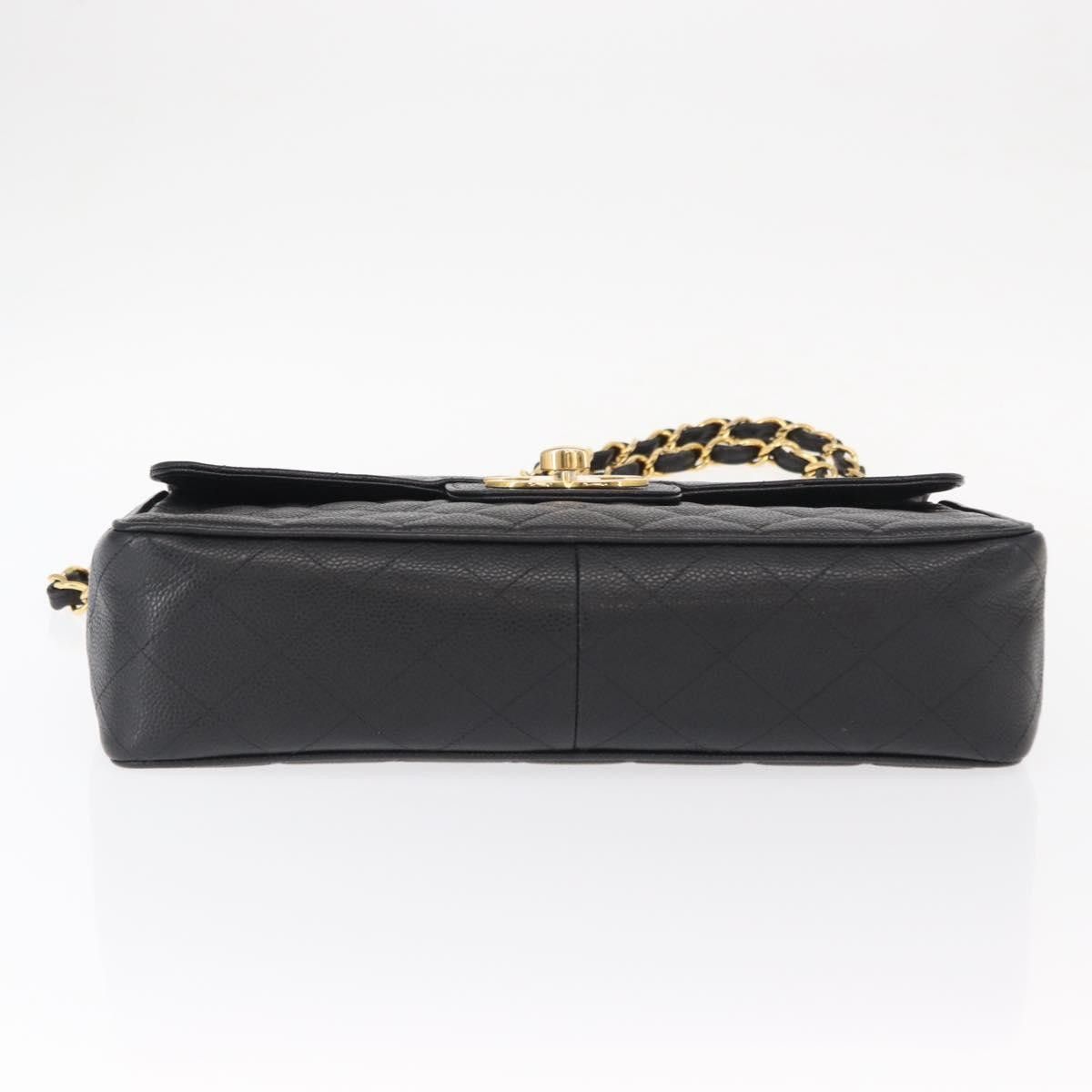 Chanel Chanel Vintage Classic Single Flap Bag Quilted Caviar Size ONE SIZE - 13 Thumbnail