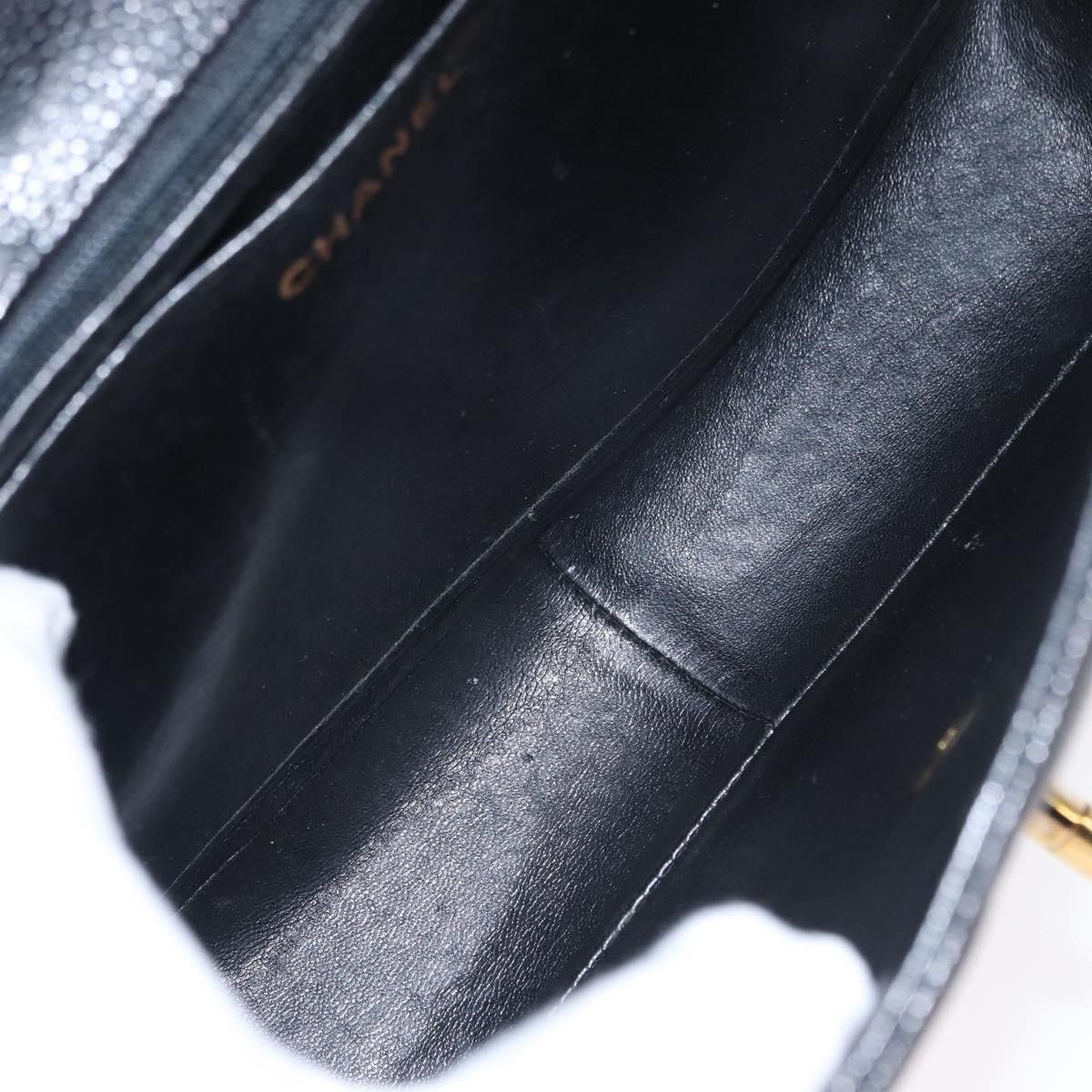 Chanel Chanel Vintage Classic Single Flap Bag Quilted Caviar Size ONE SIZE - 5 Thumbnail