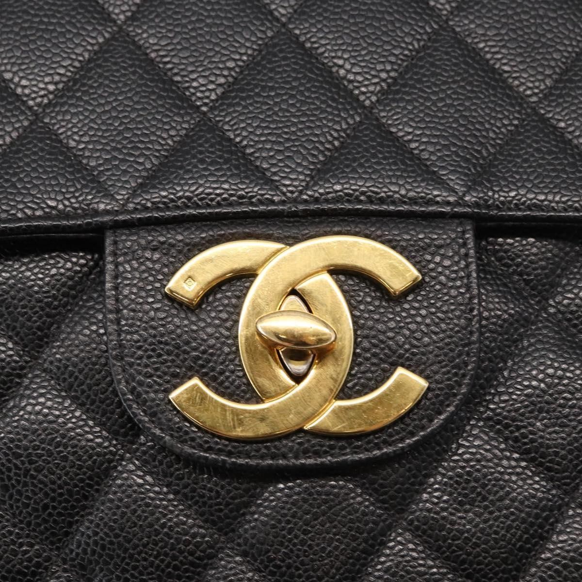 Chanel Chanel Vintage Classic Single Flap Bag Quilted Caviar Size ONE SIZE - 15 Thumbnail