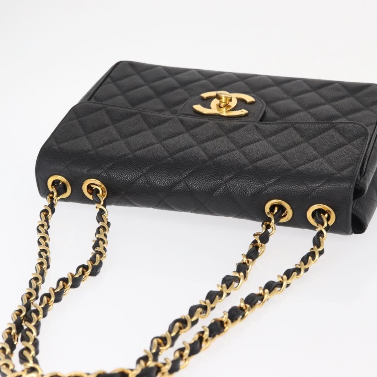 Chanel Chanel Vintage Classic Single Flap Bag Quilted Caviar Size ONE SIZE - 11 Thumbnail