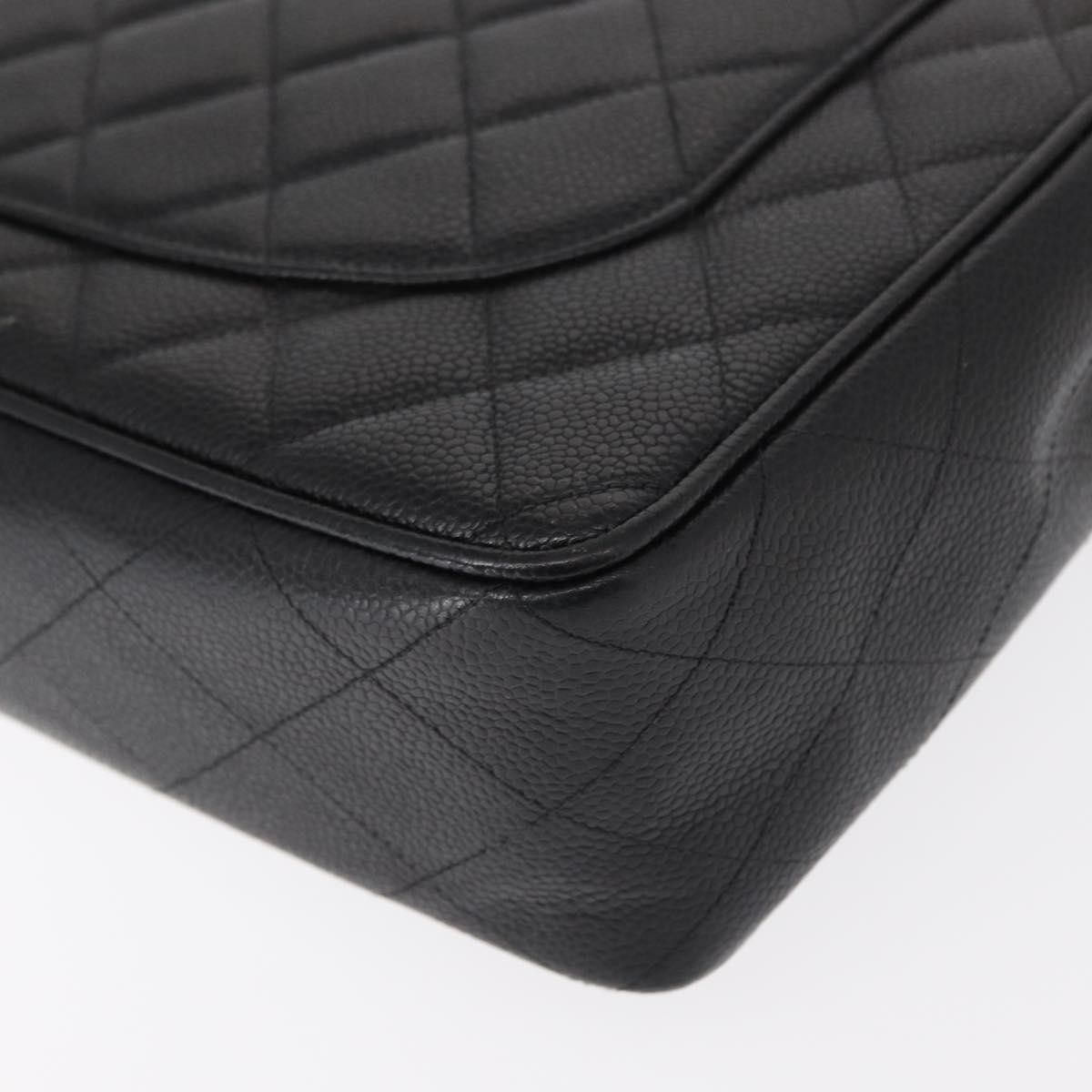 Chanel Chanel Vintage Classic Single Flap Bag Quilted Caviar Size ONE SIZE - 14 Thumbnail