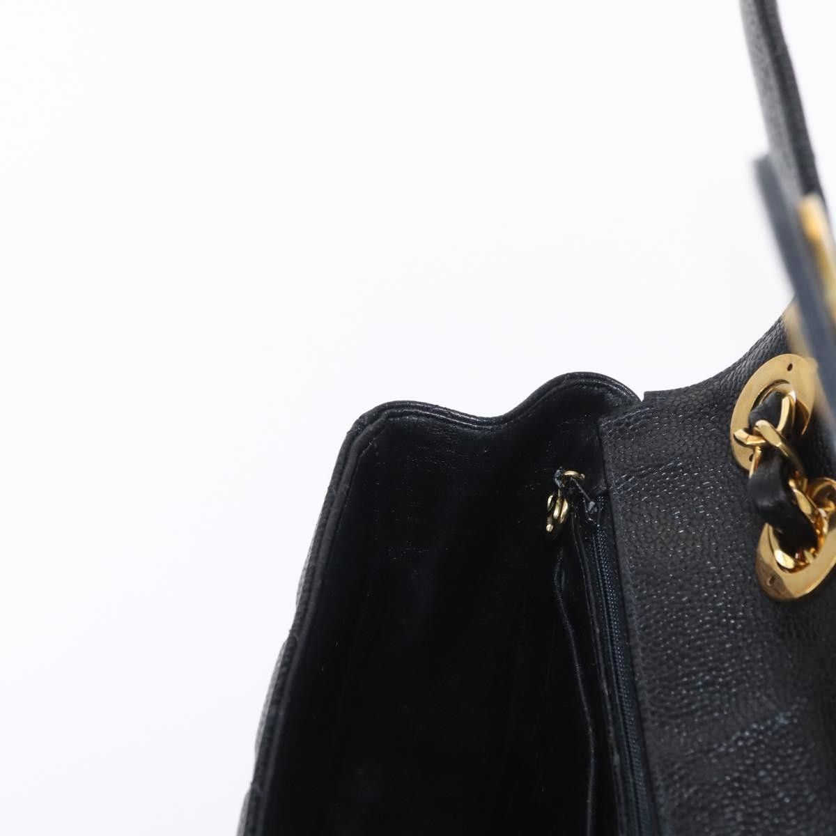 Chanel Chanel Vintage Classic Single Flap Bag Quilted Caviar Size ONE SIZE - 22 Thumbnail