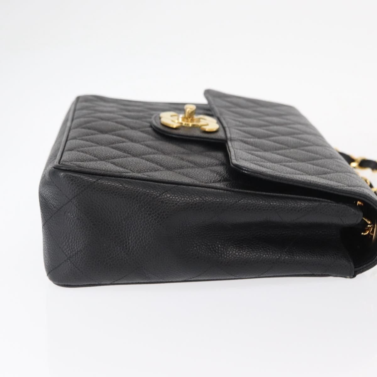 Chanel Chanel Vintage Classic Single Flap Bag Quilted Caviar Size ONE SIZE - 3 Thumbnail