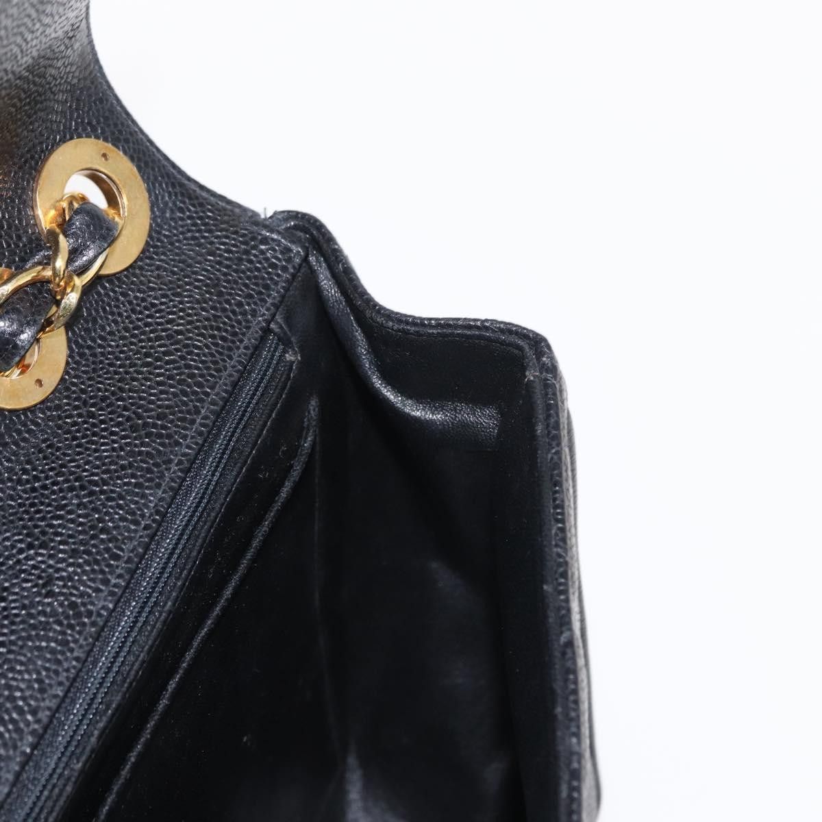 Chanel Chanel Vintage Classic Single Flap Bag Quilted Caviar Size ONE SIZE - 21 Thumbnail