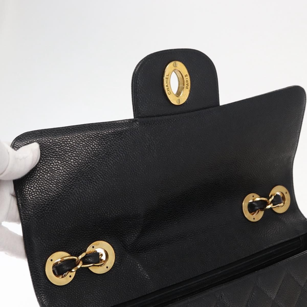 Chanel Chanel Vintage Classic Single Flap Bag Quilted Caviar Size ONE SIZE - 18 Thumbnail