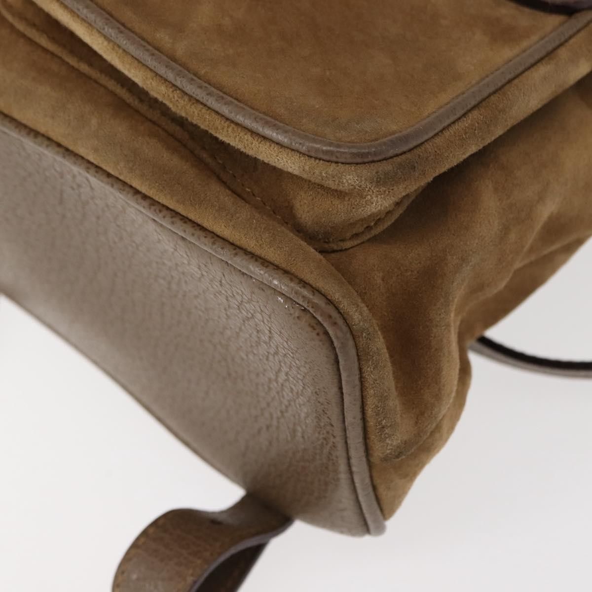Gucci Gucci Vintage Bamboo Backpack Suede Size ONE SIZE - 10 Thumbnail