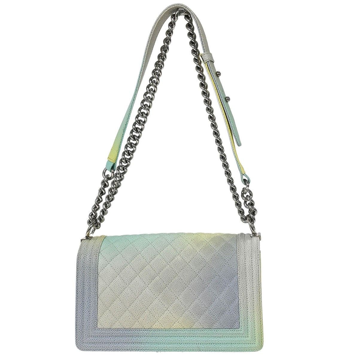 Chanel Chanel Rainbow Boy Flap Bag Quilted Painted Caviar Size ONE SIZE - 2 Thumbnail