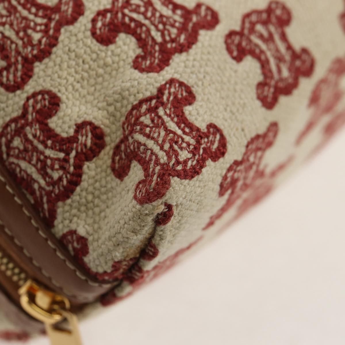 Celine Celine Triomphe Chain Shoulder Bag Triomphe Coated Canvas Size ONE SIZE - 9 Thumbnail