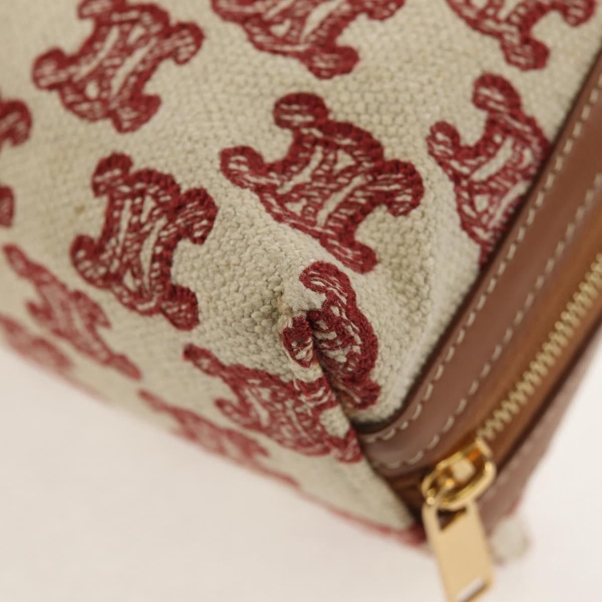 Celine Celine Triomphe Chain Shoulder Bag Triomphe Coated Canvas Size ONE SIZE - 12 Thumbnail
