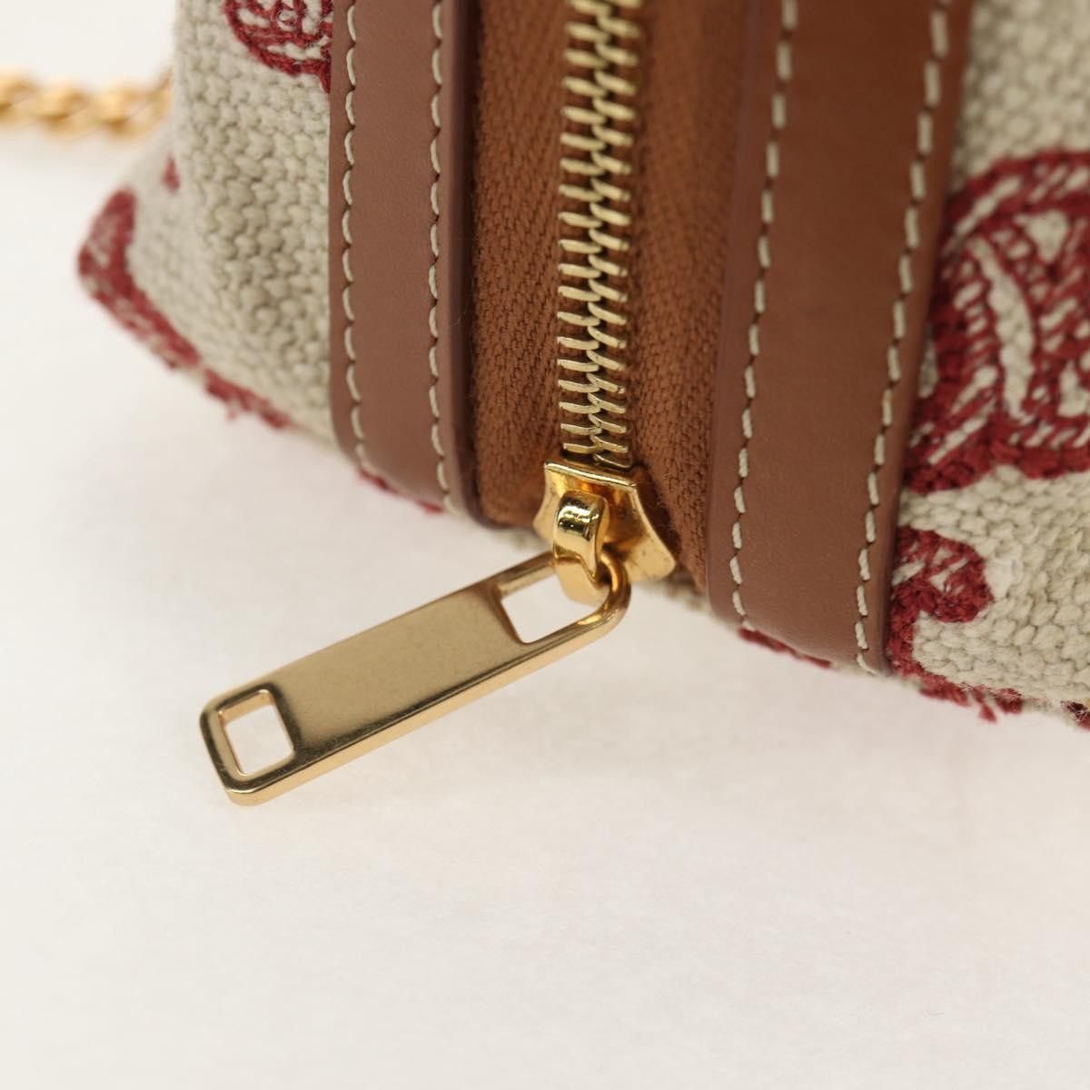Celine Celine Triomphe Chain Shoulder Bag Triomphe Coated Canvas Size ONE SIZE - 21 Thumbnail