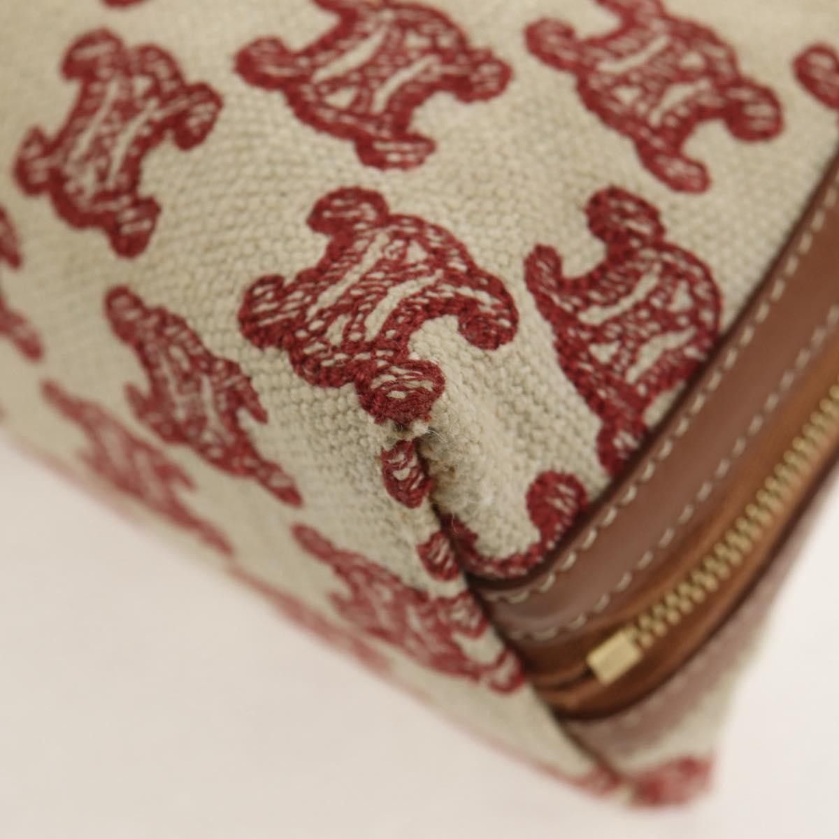 Celine Celine Triomphe Chain Shoulder Bag Triomphe Coated Canvas Size ONE SIZE - 10 Thumbnail