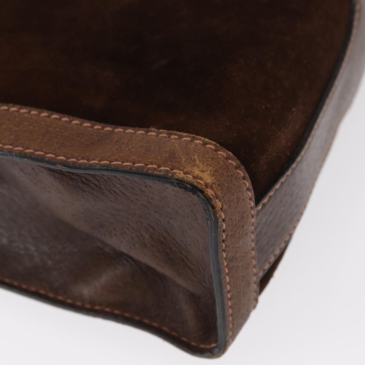 Gucci Gucci Vintage Web Sherry Line Suede Size ONE SIZE - 10 Thumbnail
