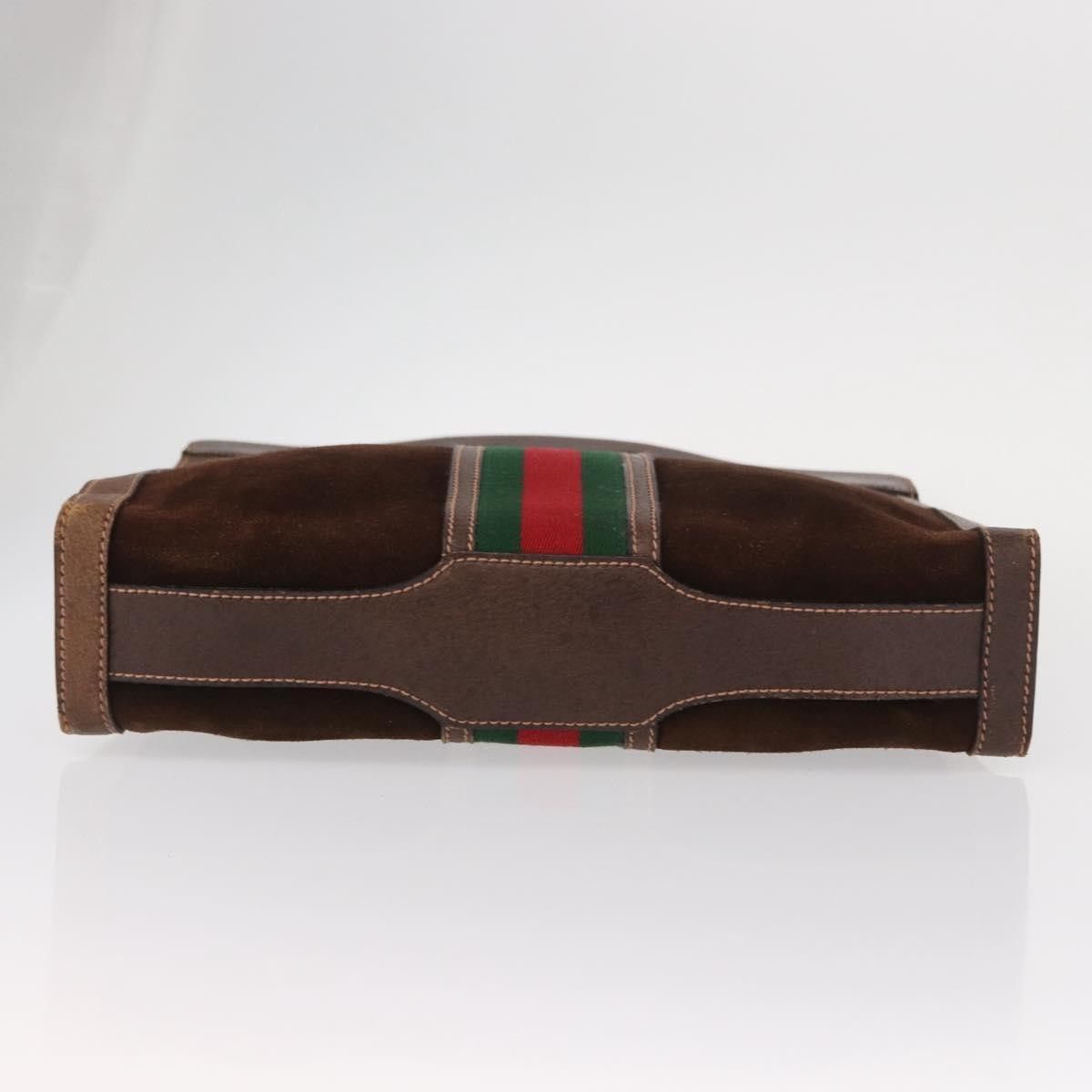 Gucci Gucci Vintage Web Sherry Line Suede Size ONE SIZE - 14 Thumbnail