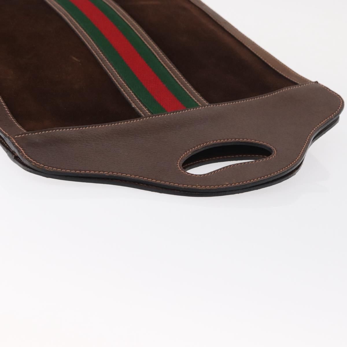 Gucci Gucci Vintage Web Sherry Line Suede Size ONE SIZE - 12 Thumbnail