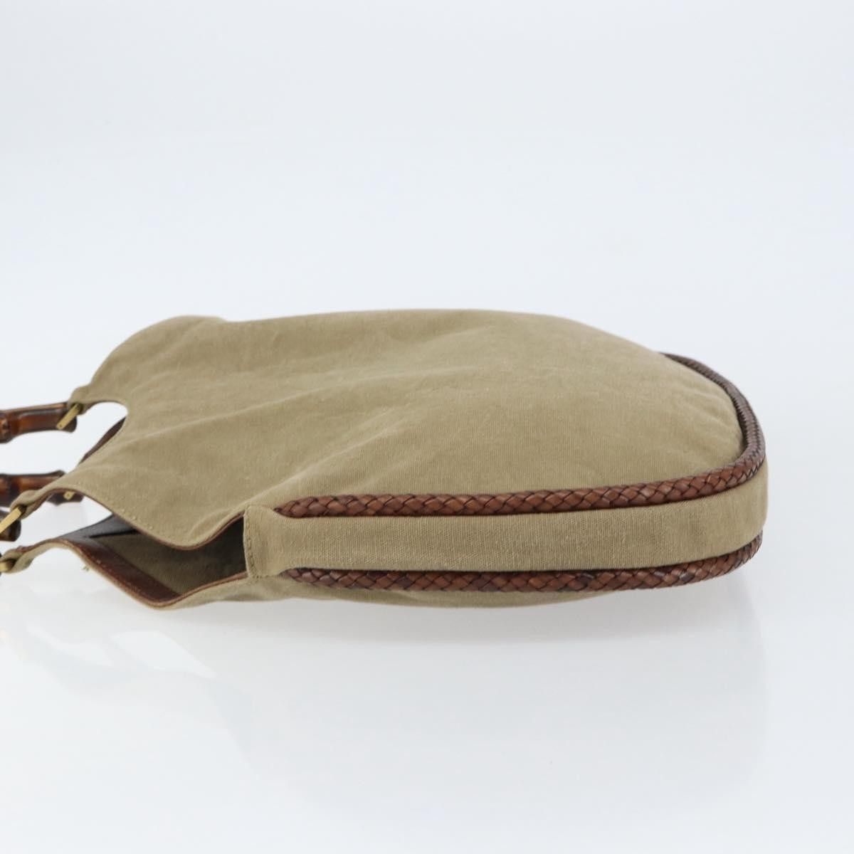 Gucci Gucci Vintage Bamboo Hobo Canvas Size ONE SIZE - 4 Thumbnail