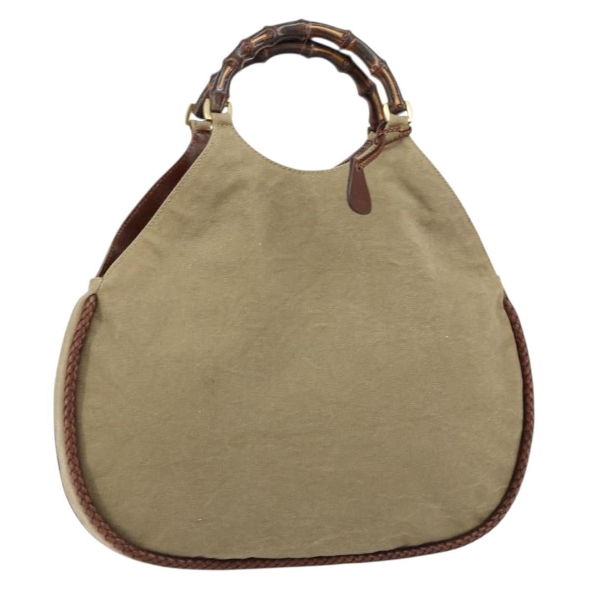 Gucci Gucci Vintage Bamboo Hobo Canvas Size ONE SIZE - 19 Thumbnail