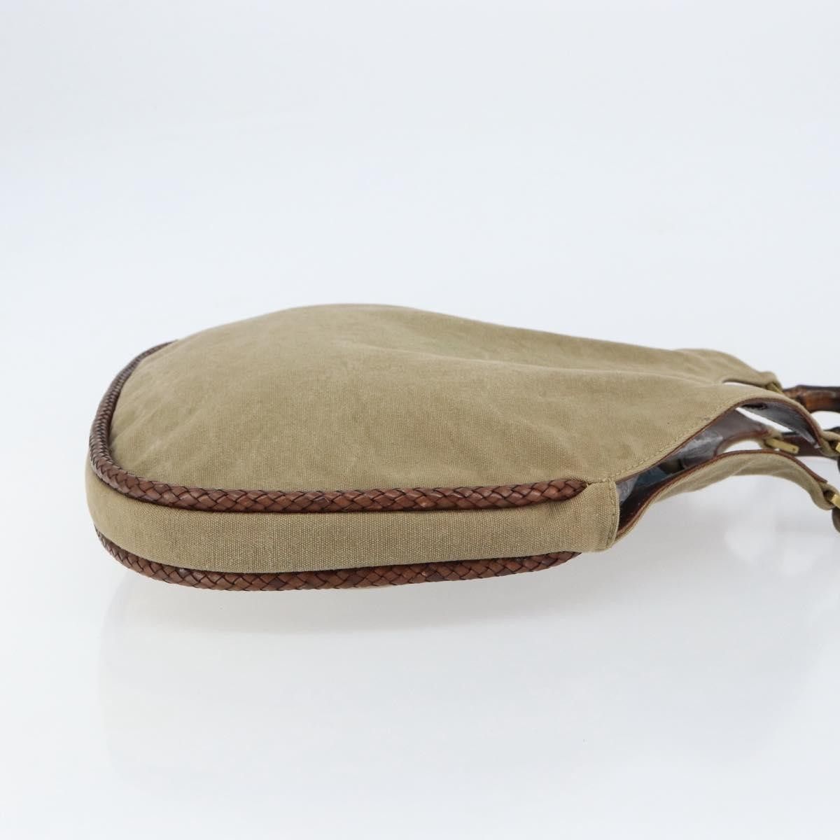 Gucci Gucci Vintage Bamboo Hobo Canvas Size ONE SIZE - 3 Thumbnail